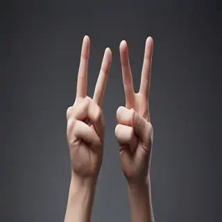 middle finger background