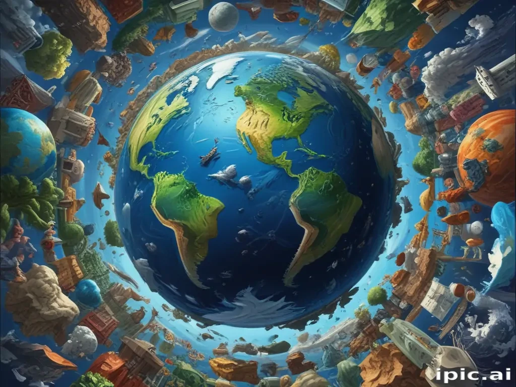 cartoon picture of planet earth