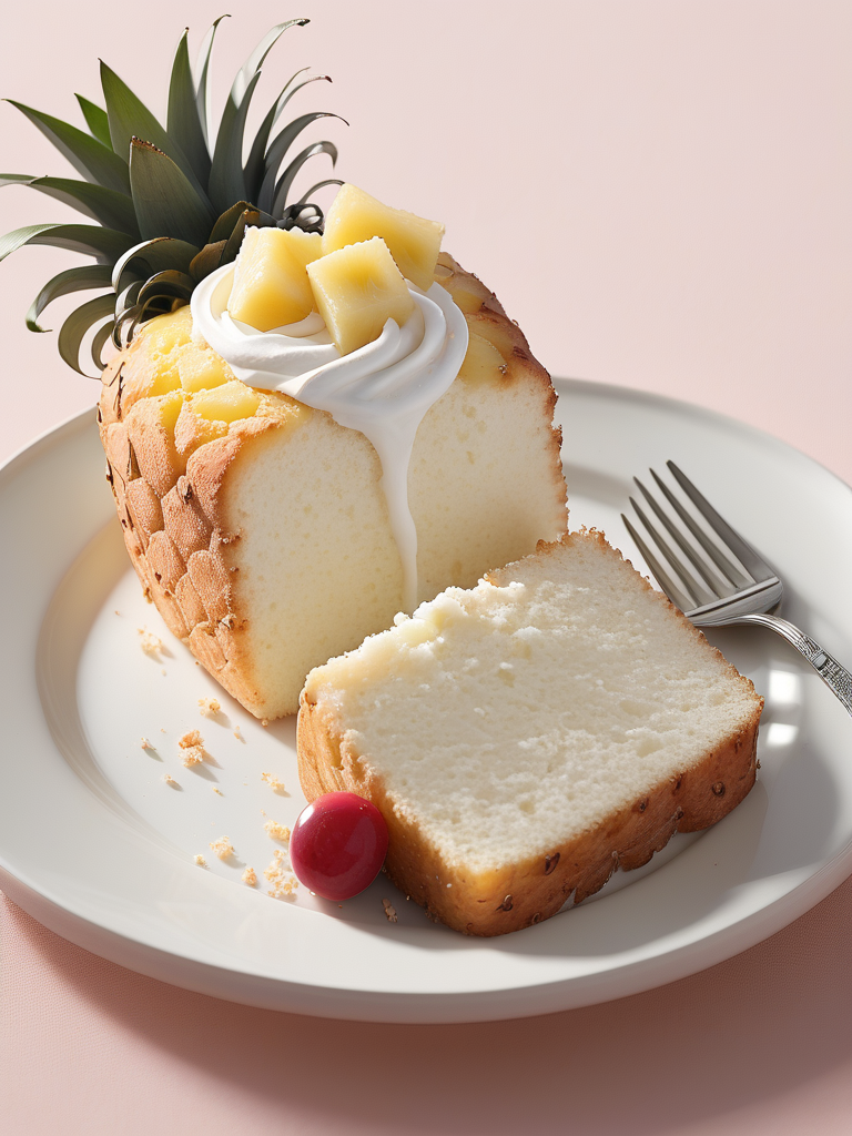 pineapple angel food cake ww