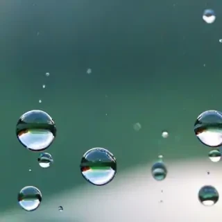 water droplets transparent
