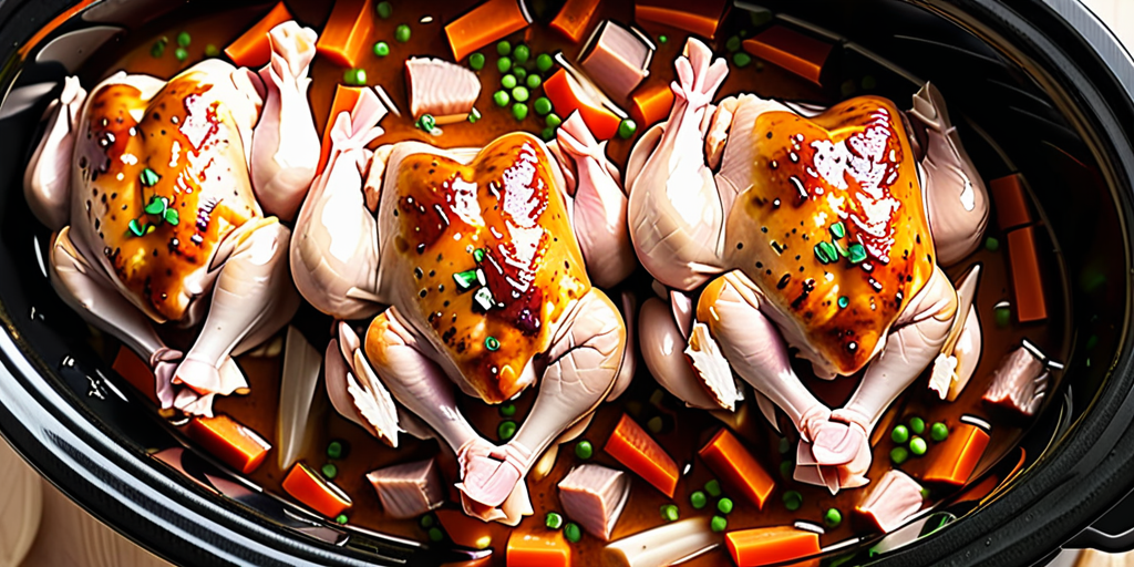 how long to cook frozen chicken in crockpot