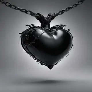black heart transparent