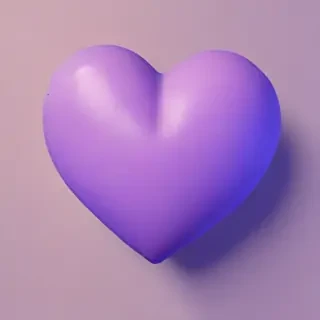 purple aesthetic heart