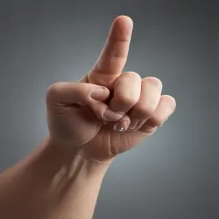 finger pointing png