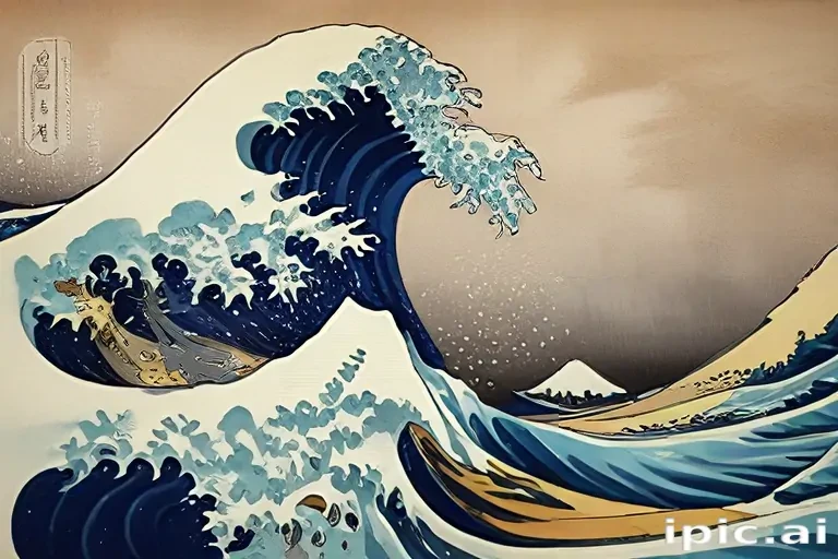 great wave wallpaper