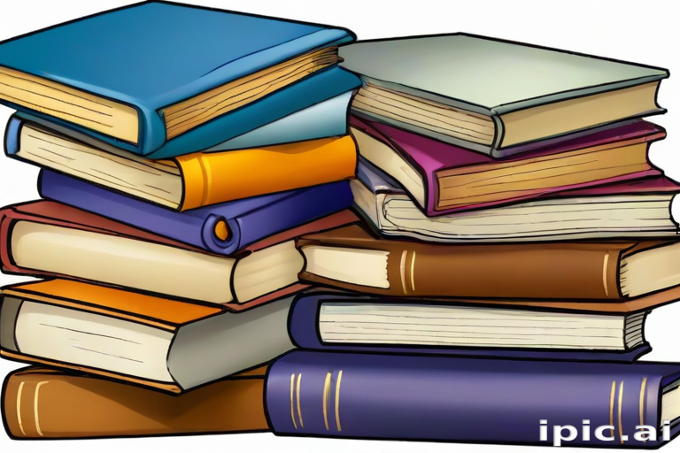 books stacked clipart