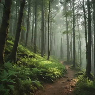 green forest aesthetic