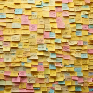 sticky note background