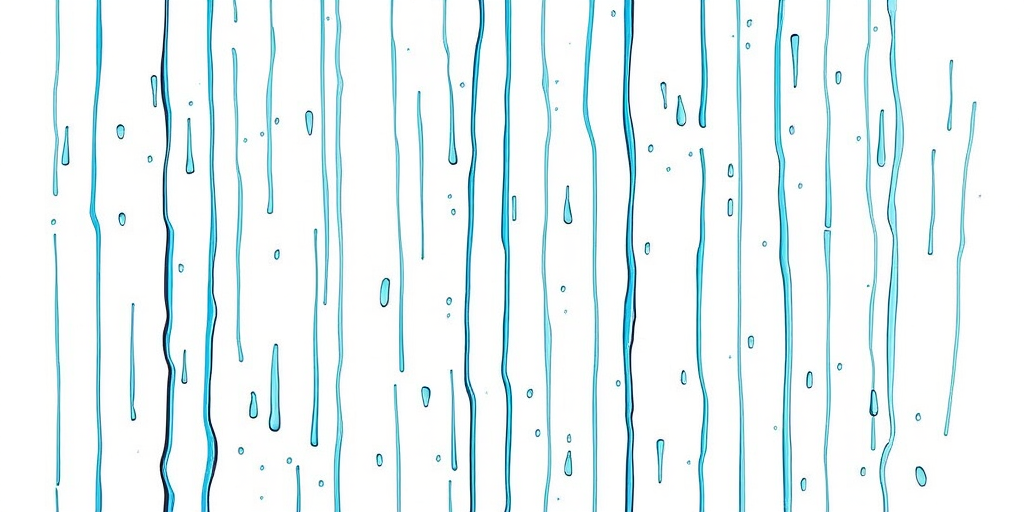 Create a high-resolution digital artwork of vertical blue rain streaks on a white background, using a Canon EOS R5 with an aperture of f/8, a shutter speed of 1/250s, and a 24mm lens in portrait mode for enhanced detail and clarity.