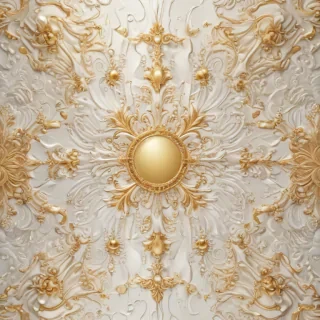 white & gold background