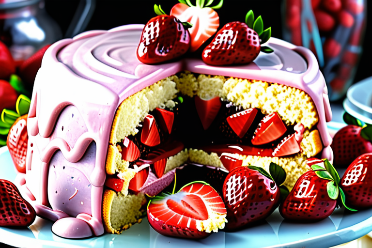 fresh strawberry filling for cake