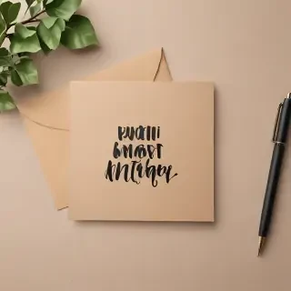 greeting card mockup