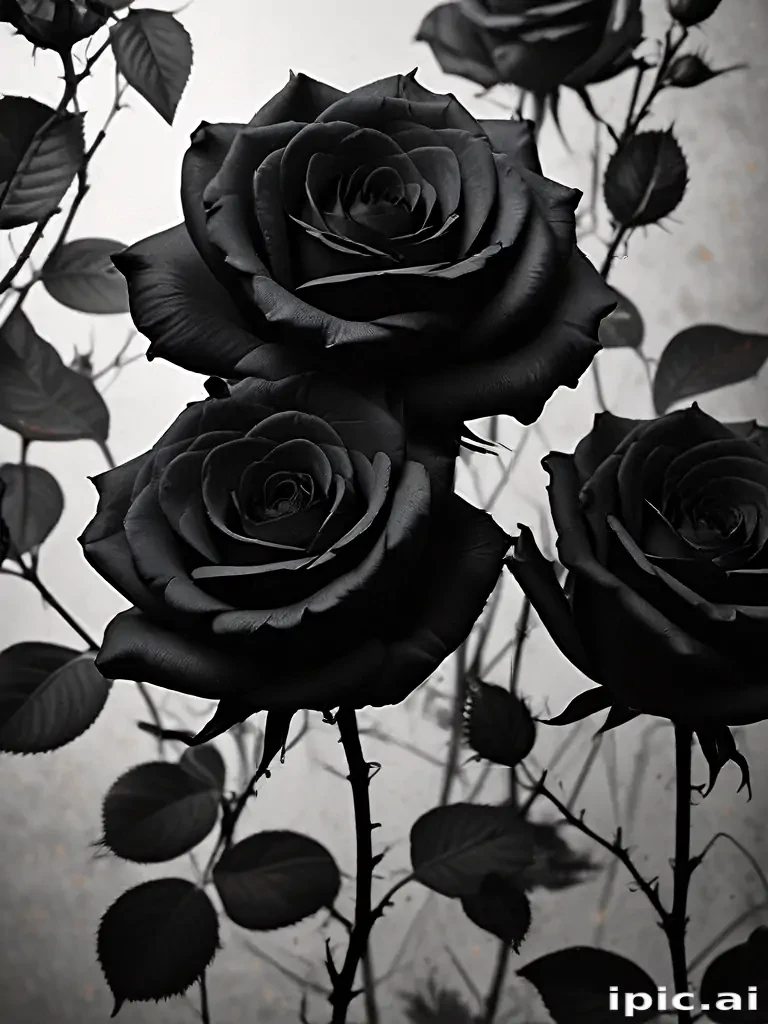 black roses background