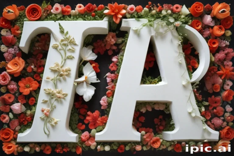 floral letters