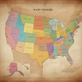 map of the us states