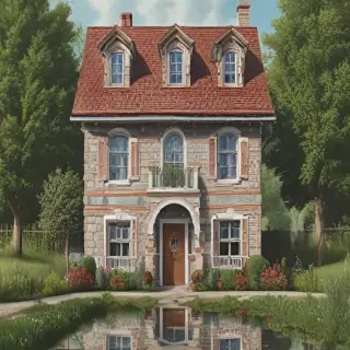 background of a house