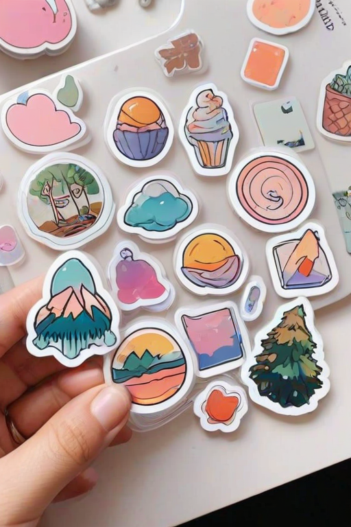 aesthetic transparent stickers