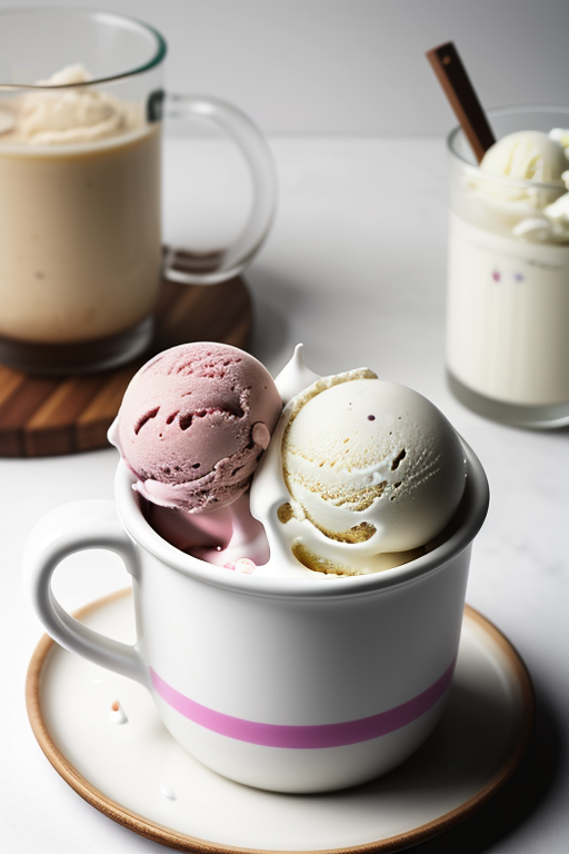ice cream in a mug