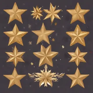 christmas stars clipart