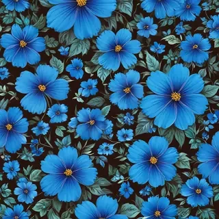 background blue flower wallpaper