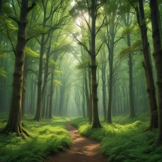 green forest aesthetic