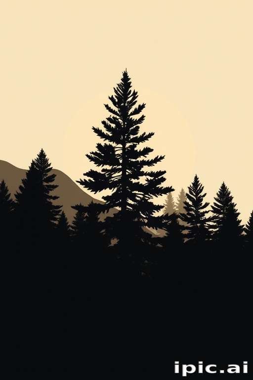 pine tree silhouette png