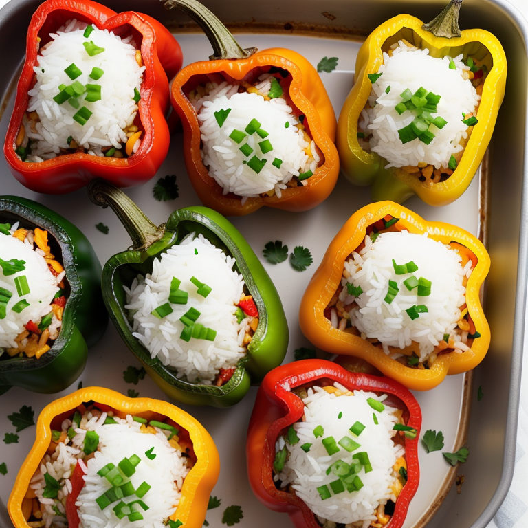 what to serve with rice stuffed peppers
