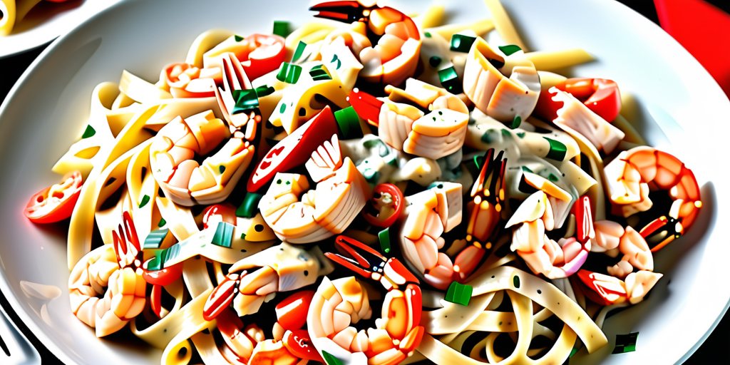 cajun chicken and shrimp fettuccine alfredo