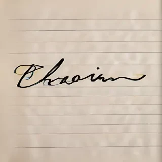kevin in cursive