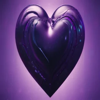 purple aesthetic heart