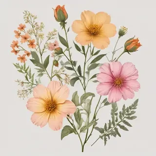 pressed flower png