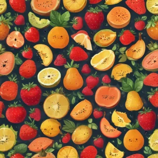 cute fruit backgrounds