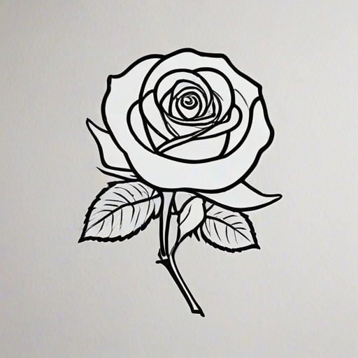 rose outline