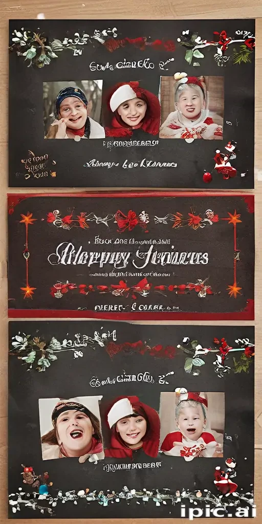 christmas card template psd