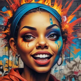 graffiti art background