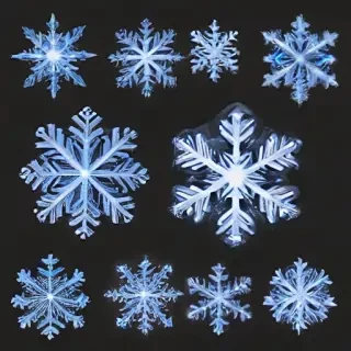transparent snowflakes png