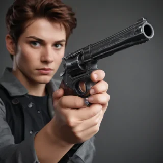 holding gun png
