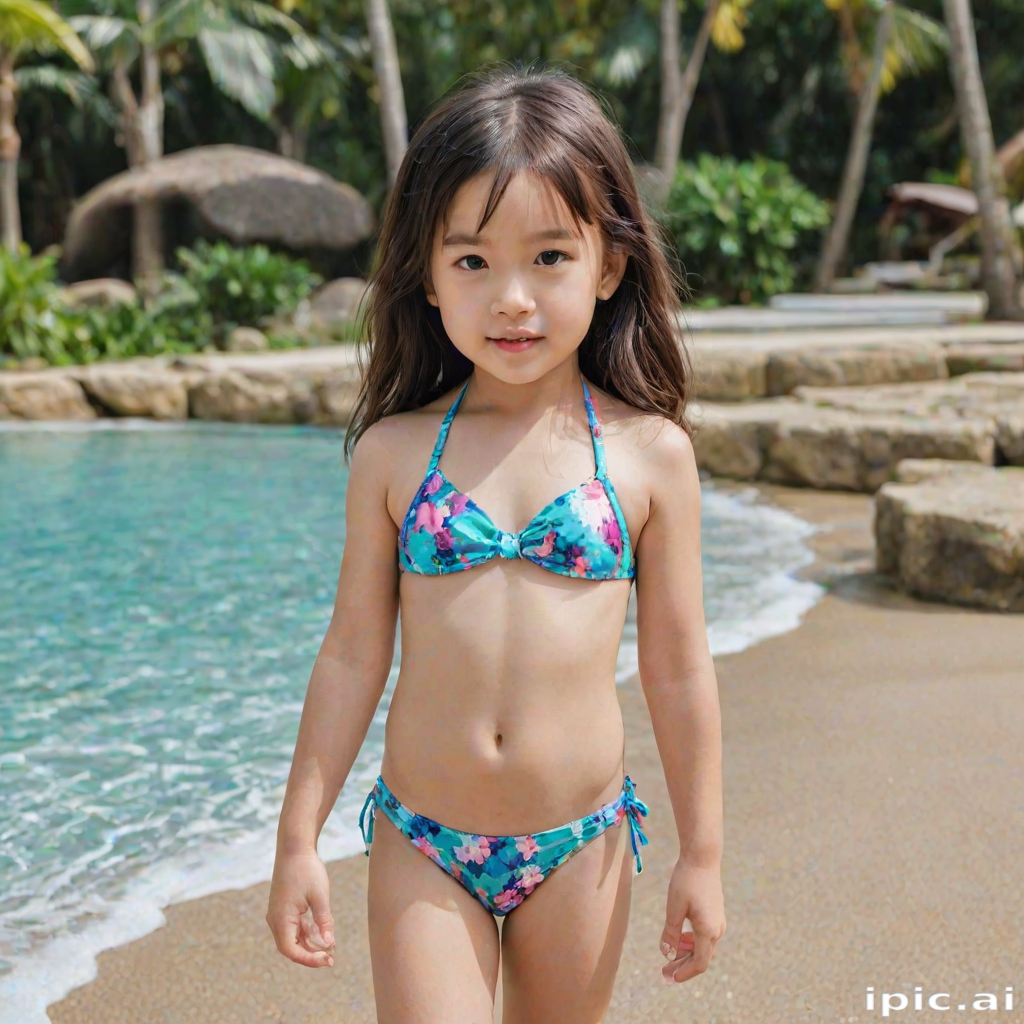 ai little girl in bikini