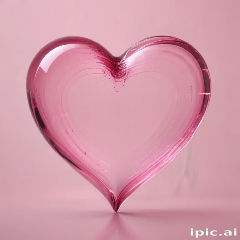 pink heart transparent