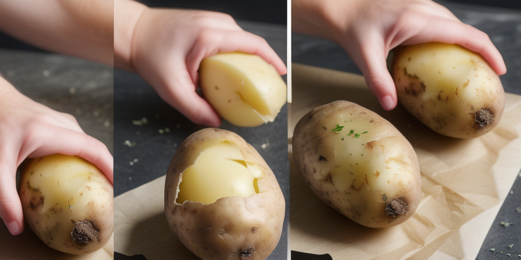 how to bake a potato without foil