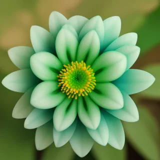 green flower png