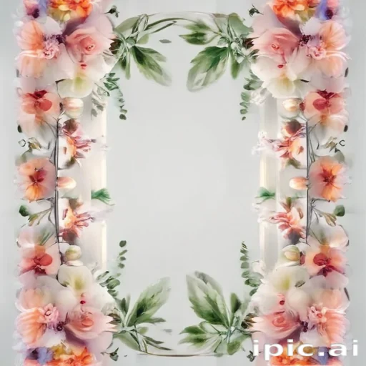 transparent flower border