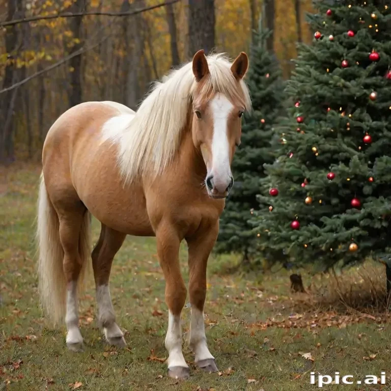 pictures of christmas horses