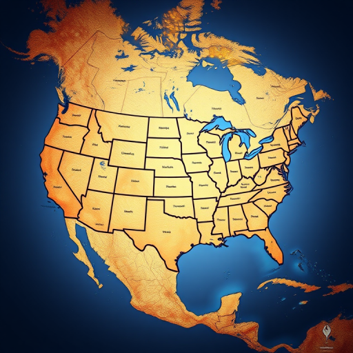 map of usa states