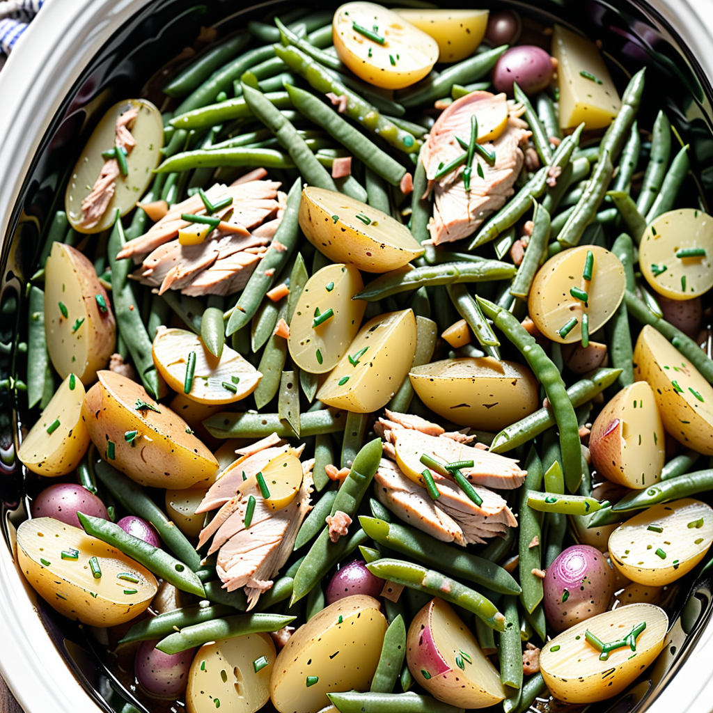 slow cooker chicken green beans and potatoes