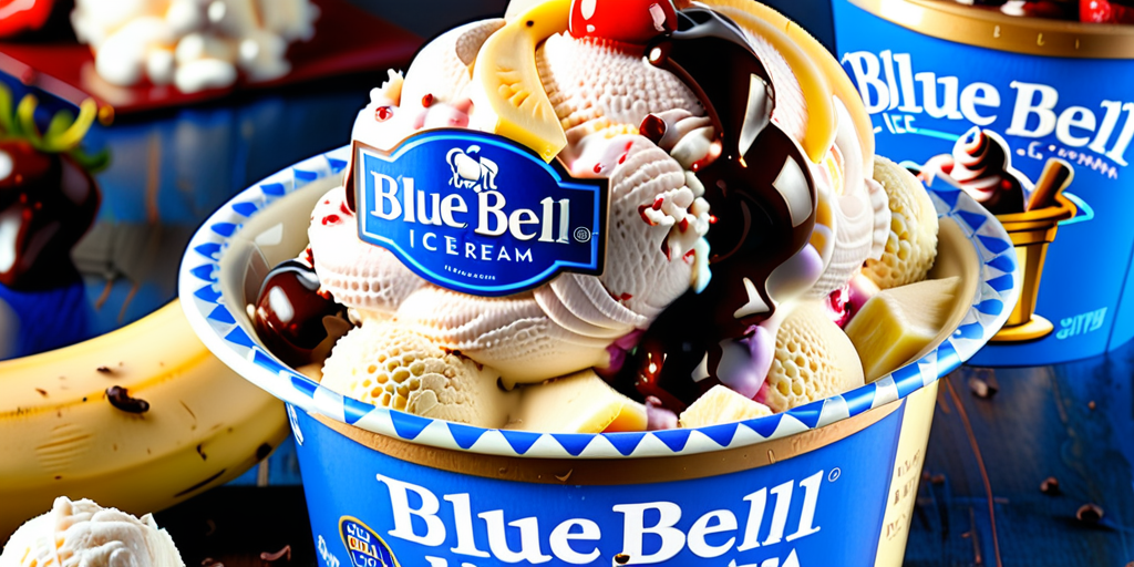 blue bell ice cream banana split
