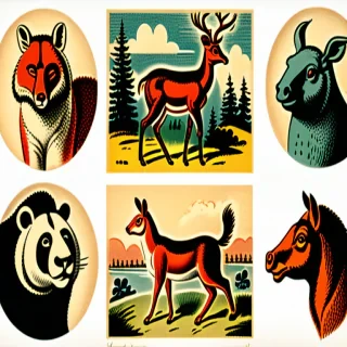 vintage illustrations animals