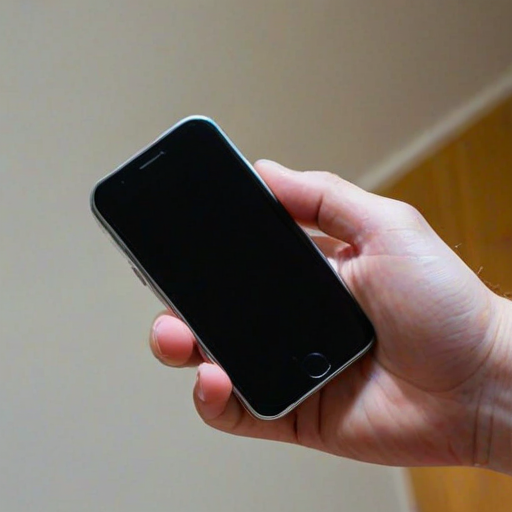 hand holding cell phone