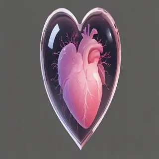 aesthetic transparent heart