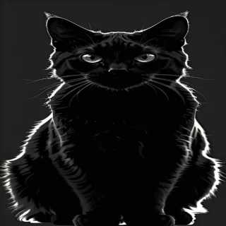 cat silhouette png